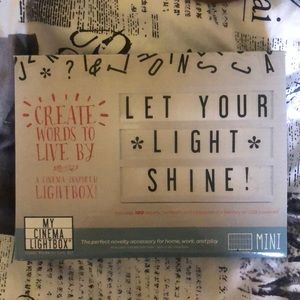 My cinema lightbox, urban outfitters
